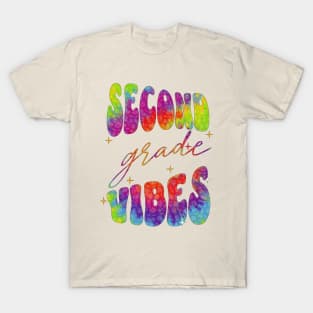 Second Grade Vibes 2nd Grade Retro Back To School T-Shirt